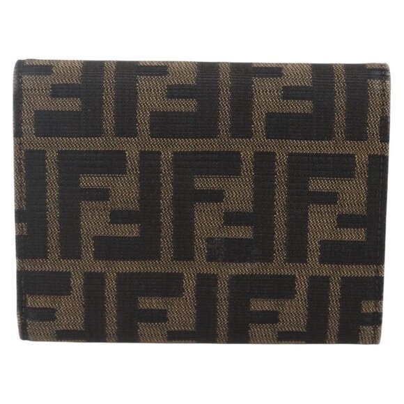 Authentic FENDI Zucca Canvas Wallet Black Brown bst288-112825 - Picture 2 of 16